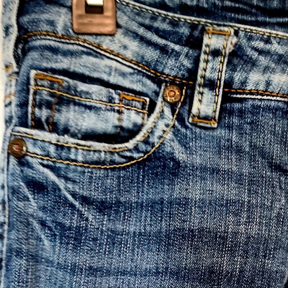 SILVER CAPRI DENIM JEANS - Picture 6 of 11